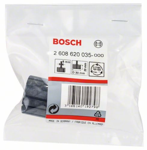 BOSCH Queues de serrage pour bagues de meulage ; 19 100 max/min, 6/30/20 mm 2608620035