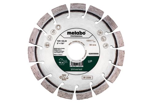 METABO Disque à tronçonner diamanté Dia-TS 125x22,23 mm - UP, Universel, Professionnel 628559000