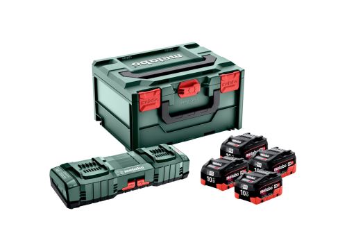 METABO Kit de base (chargeur + batteries) 18V / 4x LiHD 10 Ah + ASC 145 DUO + valise 685143000