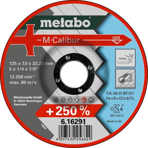 METABO Meule 125x7,0x22,23 mm M-Calibur 616291000